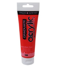 [85515] Colore acrilico fine Graduate tubo 120ml vermiglione Daler Rowney