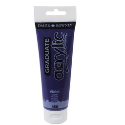 [85507] Colore acrilico fine Graduate tubo 120 ml violetto Daler Rowney
