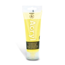 [76270] COLORE ACRILICO FINE tubo da 75ml GIALLO FLUO
