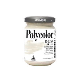 [85211] Colore vinilico Polycolor vasetto 140 ml bianco titanio Maimeri