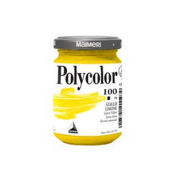 [85215] Colore vinilico Polycolor vasetto 140 ml giallo limone Maimeri