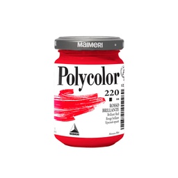 [85224] Colore vinilico Polycolor vasetto 140 ml rosso brillante Maimeri