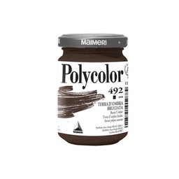 [85242] Colore vinilico Polycolor vasetto 140 ml terra d'ombra bruciata Maimeri