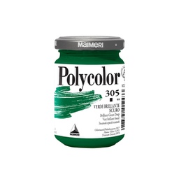 [85230] Colore vinilico Polycolor vasetto 140 ml verde brillante scuro Maimeri