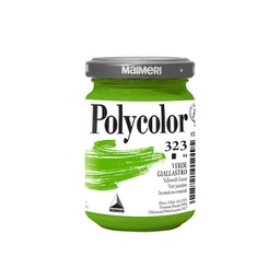 [85231] Colore vinilico Polycolor vasetto 140 ml verde giallastro Maimeri