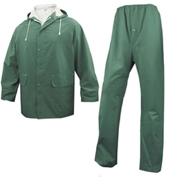 [79068] COMPLETO IMPERMEABILE EN304 Tg. M verde (giacca+pantalone)