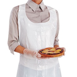 [73764] CONF.100 GREMBIULI PE Tg. U bianco MONOUSO