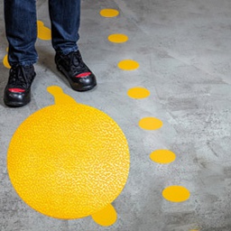 [87026] Conf.10 adesivi da terra ''Punto'' D10cm 1704 Durable