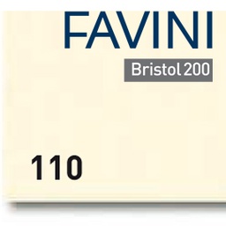 [65760] Conf.10 cartoncino Bristol Color 200gr 100x70cm avorio 110 Favini