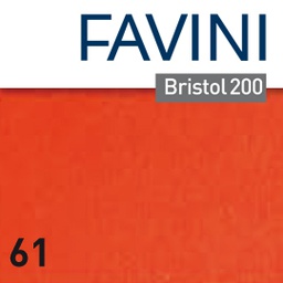 [65769] Conf.10 cartoncino Bristol Color 200gr 100x70cm scarlatto 61 Favini
