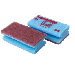 [91813] Conf 10 spugne accoppiate blu Scotch-Brite® 55