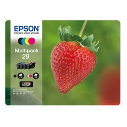 [EPST29864012] CONF. 4 CARTUCCE INK 1 X COLORE SERIE 29 FRAGOLA