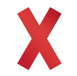 [92142] Conf. 5 adesivi rimovibili ''Croce'' 13,5x0,02x19,3cm 1049 Durable