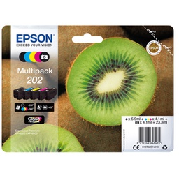 [EPST02E74010] CONF. 5 CARTUCCE INK MULTIPACK 1 PER COLORE 202 KIWI