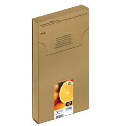 [EPST33374510] CONF. 5 CARTUCCE INK MULTIPACK 1 PER COLORE 33 ARANCE