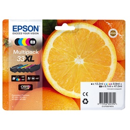 [EPST33574011] CONF. 5 CARTUCCE INK XL MULTIPACK 1 PER COLORE 33 ARANCE