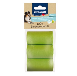[92000] Conf. da 3 rotoli di sacchetti raccoglifeci 100 biodegradabili (15sac x rot)