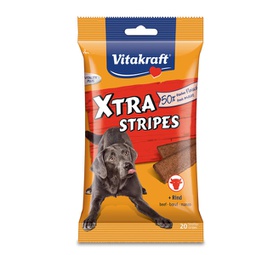 [92007] Confezione 20 Xtra Stripes per cani gusto manzo 200gr