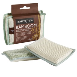 [97305] Confezione 2 spugne Bamboom in colori assortiti Perfetto