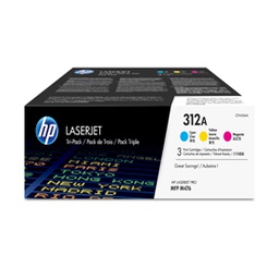 [HPCF440AM] CONFEZIONE 3 CARTUCCE COLORE HP LASERJET 312A CIANO/MAGENTA/GIALLO