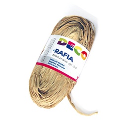 [86082] Confezione 50gr Rafia colore naturale DECO