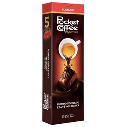 [96824] Confezione 5 praline cioccolato/caffE' PocketCoffee Ferrero-prodotto stagionale