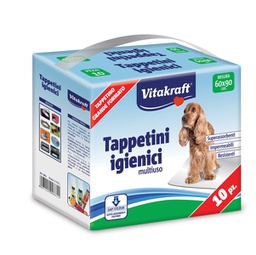 [91996] Confezione da 10 tappetini igienici multiuso 60x90cm per cani gatti
