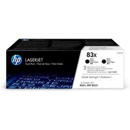 [HPCF283XD] CONFEZIONE DA 2 CARTUCCE TONER NERO ALTA CAPACITA' HP83X