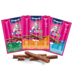 [92036] Confezione da 3 Cat-Stick mini per gatti gusto salmone MSC 18 gr