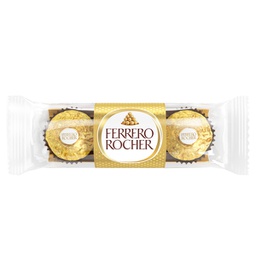 [96823] Confezione da 3 praline ciocco/nocciola Rocher Ferrero-prodotto stagionale