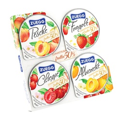 [93912] Confezione da 4 mini marmellate di frutta da 25gr l'una Zueg