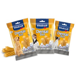 [92015] Confezione da 7 Snacks Dental 3in1 - misura M (cani10kg) F.to 180gr
