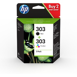 [HP3YM92AE] CONFEZIONE HP 303 CARTUCCIA COMBO 2-PACK NERO E COLORE