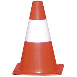 [77373] CONO SEGNALETICO H30cm BIANCO/ROSSO