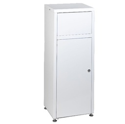 [89632] Contenitore Mini Mec in metallo bianco 50Lt