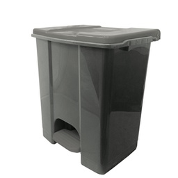 [97422] Contenitore mobile a pedale in plastica riciclata Ecoconti 60lt grigio e grigio