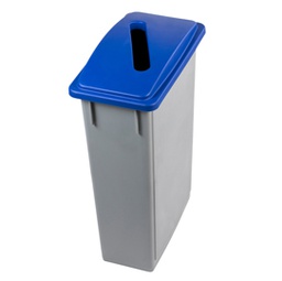 [86558] Contenitore Office 90Lt + Coperchio blu per CARTA