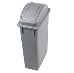 [86560] Contenitore Office 90Lt + Coperchio grigio basculante per raccolta indiff.