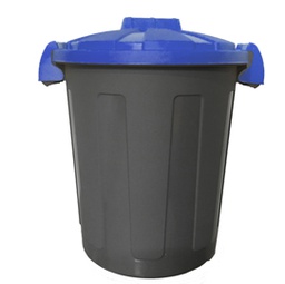 [86743] Contenitore portarifiuti Dusty 25Lt c/coperchio blu