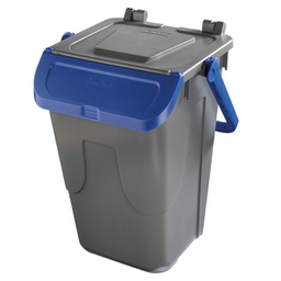 [97439] Contenitore portarifiuti Ecology 35Lt c/sportello e maniglione blu