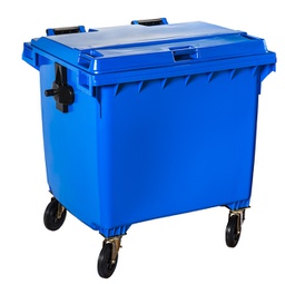 [91830] Contenitore rifiuti 1100Lt c/ruote blu Contivia 4