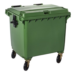 [91831] Contenitore rifiuti 1100Lt c/ruote verde Contivia 4