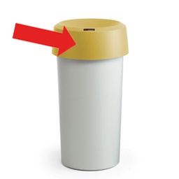 [79734] COPERCHIO ad ANELLO GIALLO MODO Round Rotho