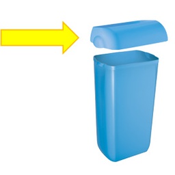 [73975] Coperchio per cestino gettacarte 23lt azzurro Soft Touch