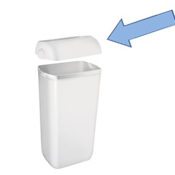 [73974] Coperchio per cestino gettacarte 23lt bianco Soft Touch