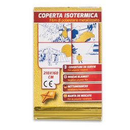 [88912] Coperta isotermica oro/argento