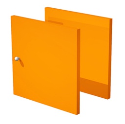 [74449] COPPIA ANTINE ARANCIO per LIBRERIA RAINBOW