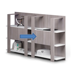 [86670] Coppia antine + paretine per libreria Concept FRASSINO TOSCANO