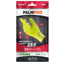 [97099] Coppia di guanti mechanical safety giallo fluo palmpro 255 tg.XXL Icoguanti