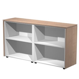 [74312] COPPIA MOBILI BASSI A GIORNO 162,8X43cm H81,4cm CILIEGIO AR. - PRESTIGE